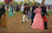 Sunday Promenade at Saint-Cloud (nn02) Henri Evenepoel